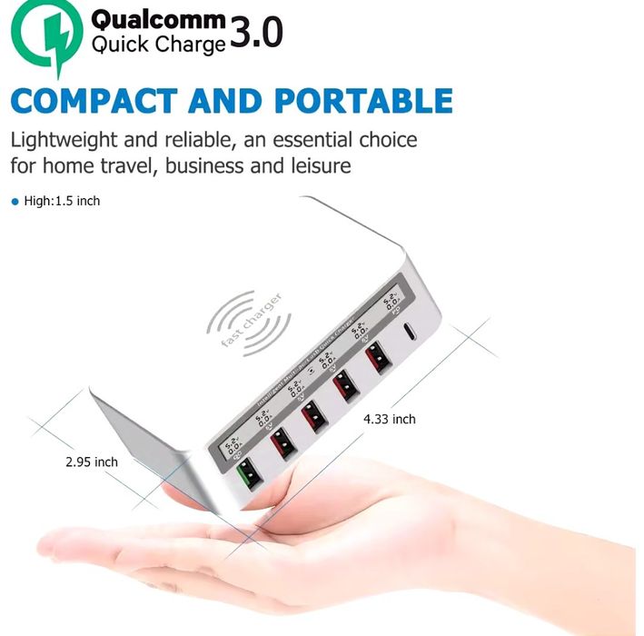 Зарядное USB  TYPE C на 50w , 100W быстрая зарядка QC PD