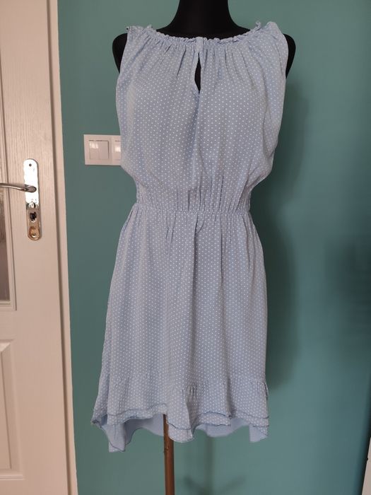 Błękitna sukienka na lato