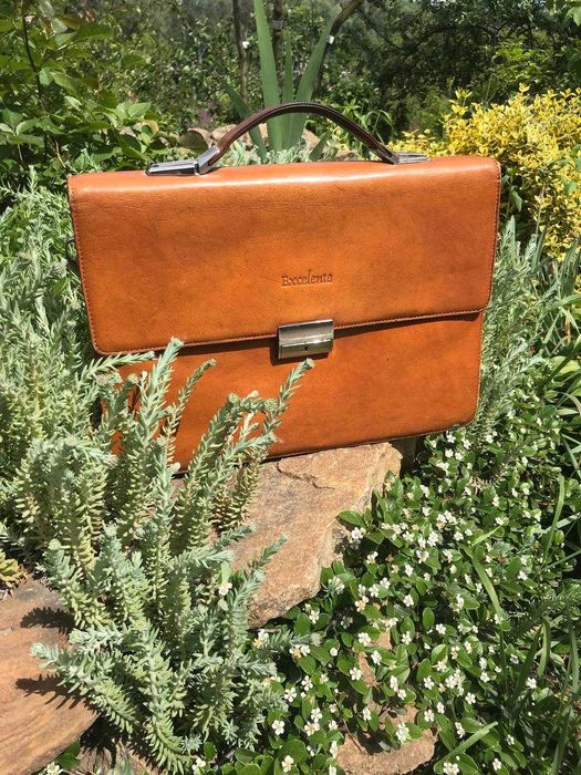 шкіряний портфель excelente  оригінальний