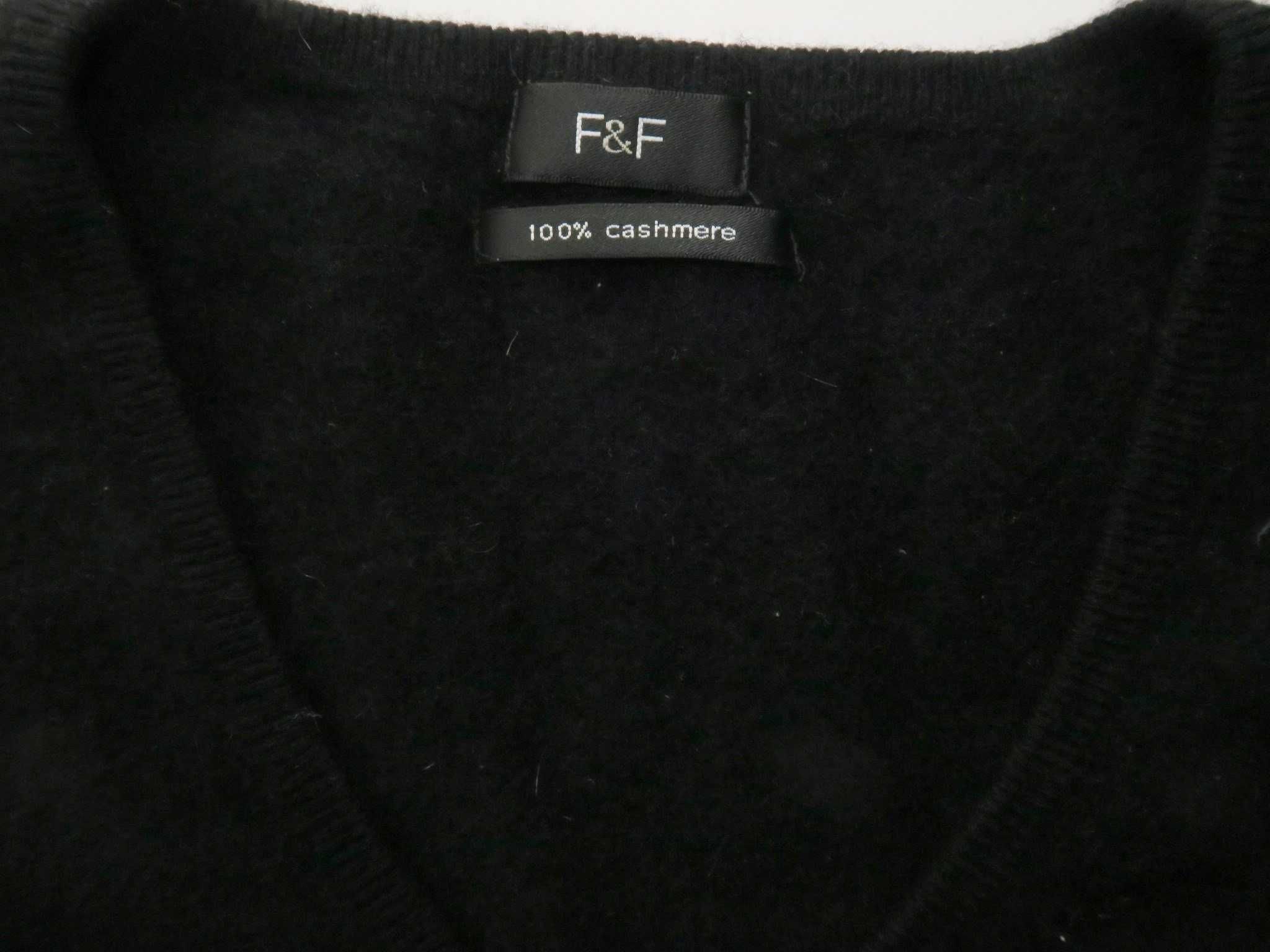 F&F kaszmirowy sweter damski XL