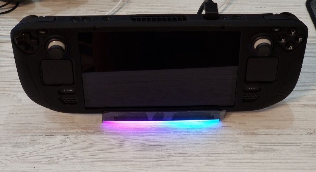 Док станція для steam deck RGB підсвітка, HDMI 2.0 (4k), 3х USB