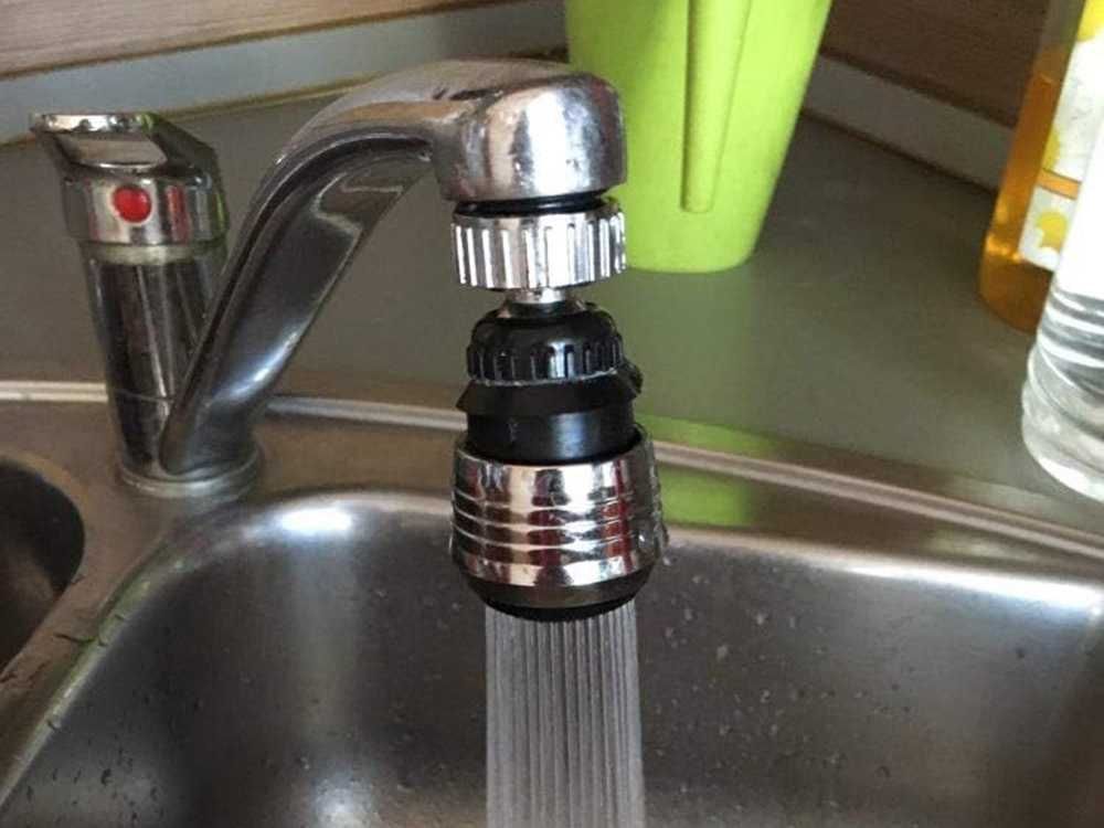 PERLATOR ADAPTER na Baterię Do Kranu Obrotowy 2 w 1. NAPOWIETRZACZ