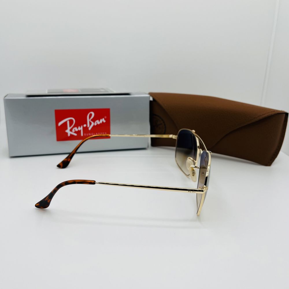 Солнцезащитные очки Ray Ban Colonel 3560 Gold-Brown Grade 57мм стекло