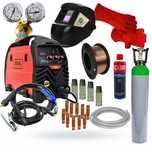 NOWY Kompletny Migomat Ideal TECNOMIG 220A spawarka +butla +maska drut