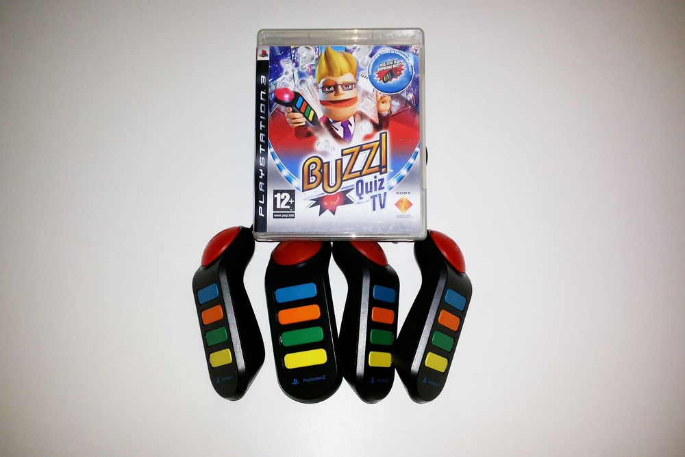 Buzz Quiz TV + Campainhas - Jogo para Playstation 3 - PS3
