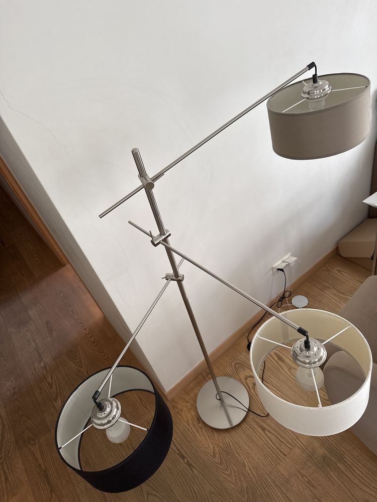 Lampa Invicta Interior Trio trzy żarówki beż czarny złamana biel-PILNE
