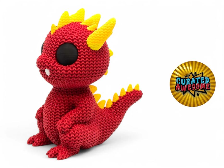 Mini Dragão de Peluche Adorável - Feito à Mão