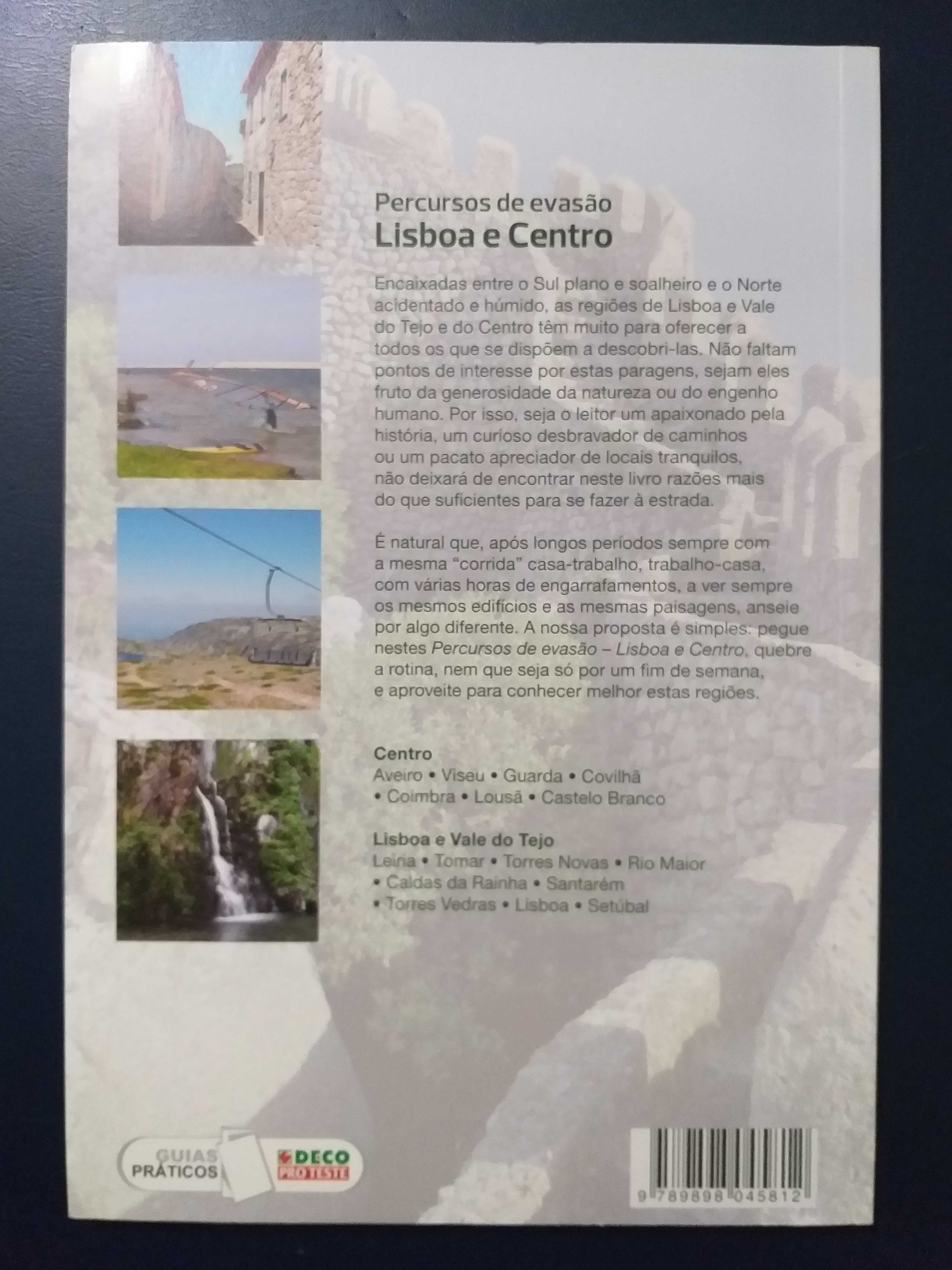 Livro "Percursos de evasão - Lisboa e Centro" da Deco Proteste Novo