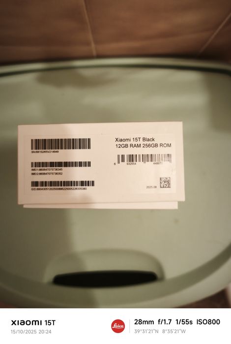 Xiaomi 15T novo c/fatura