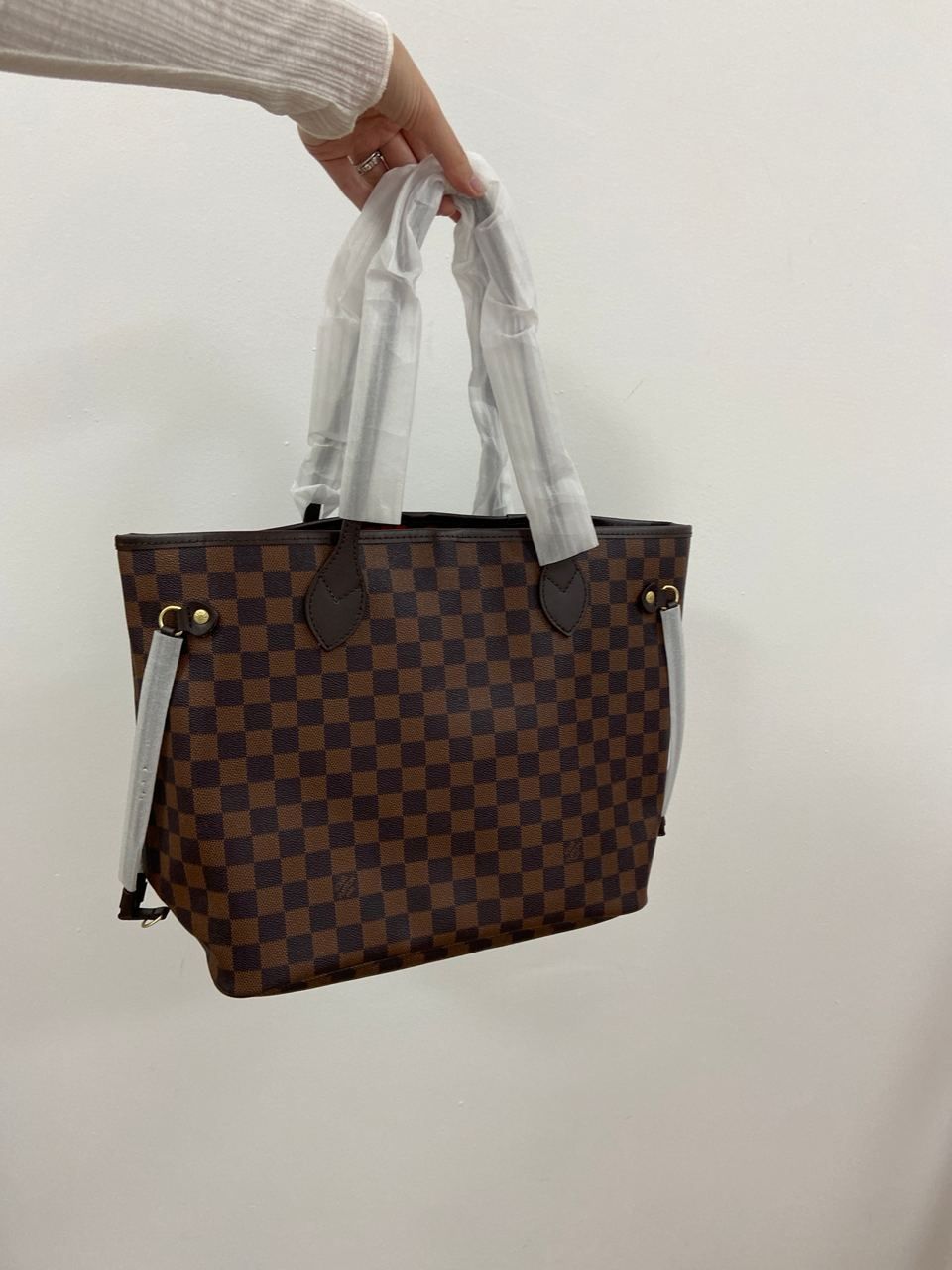 Сумка жіноча шоппер Louis Vuitton Neverfull MM Damier Ebene