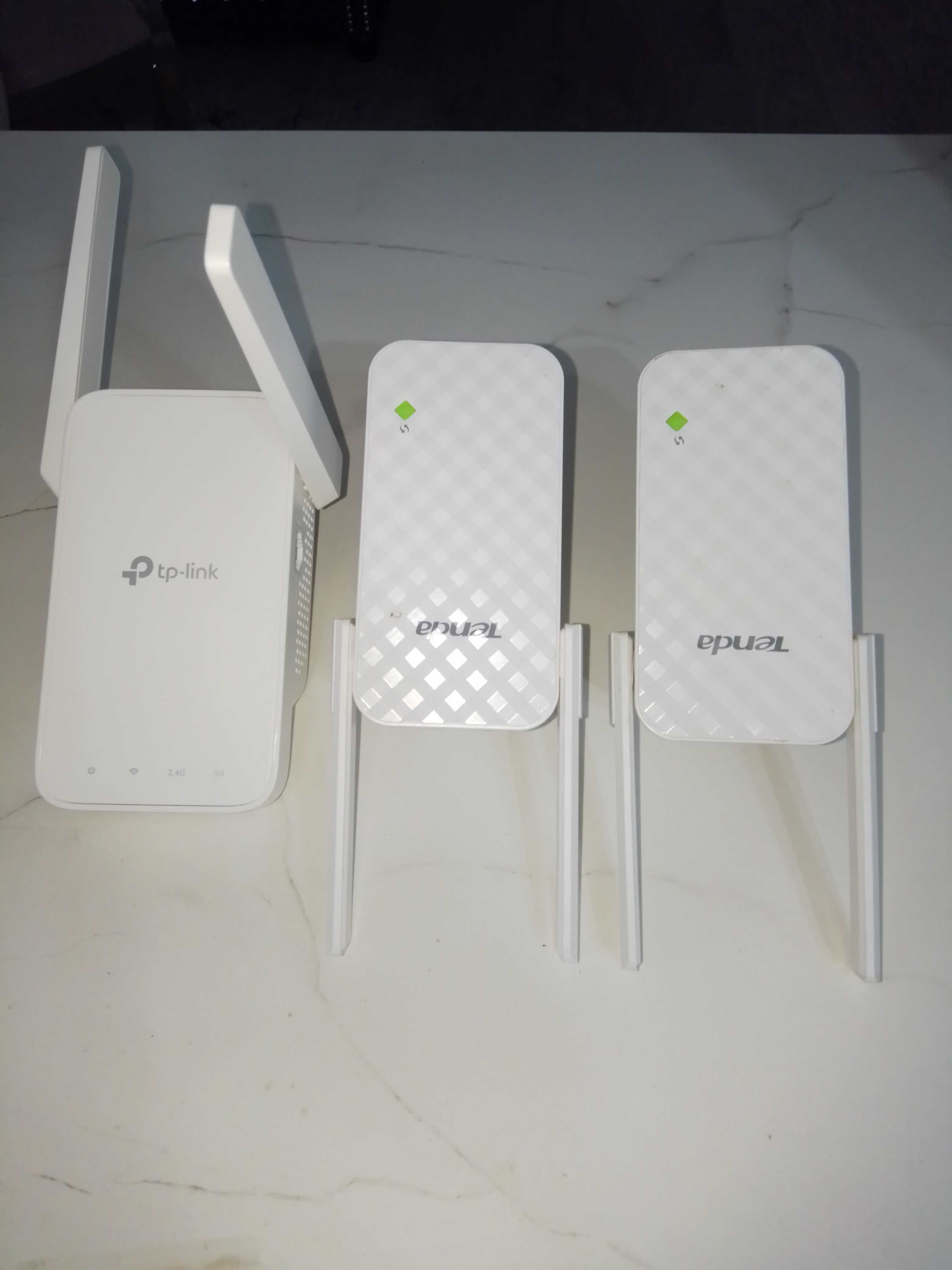 3 wzmacniacze wifi razem lub osobno. Tp-link, Tenda