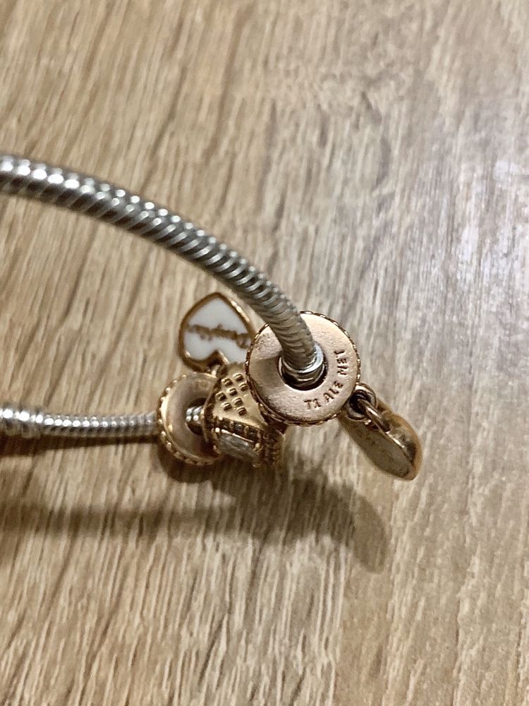 Pandora Rose gold Шарм Ромб Квадрат Пандора Оригінал Подарунок