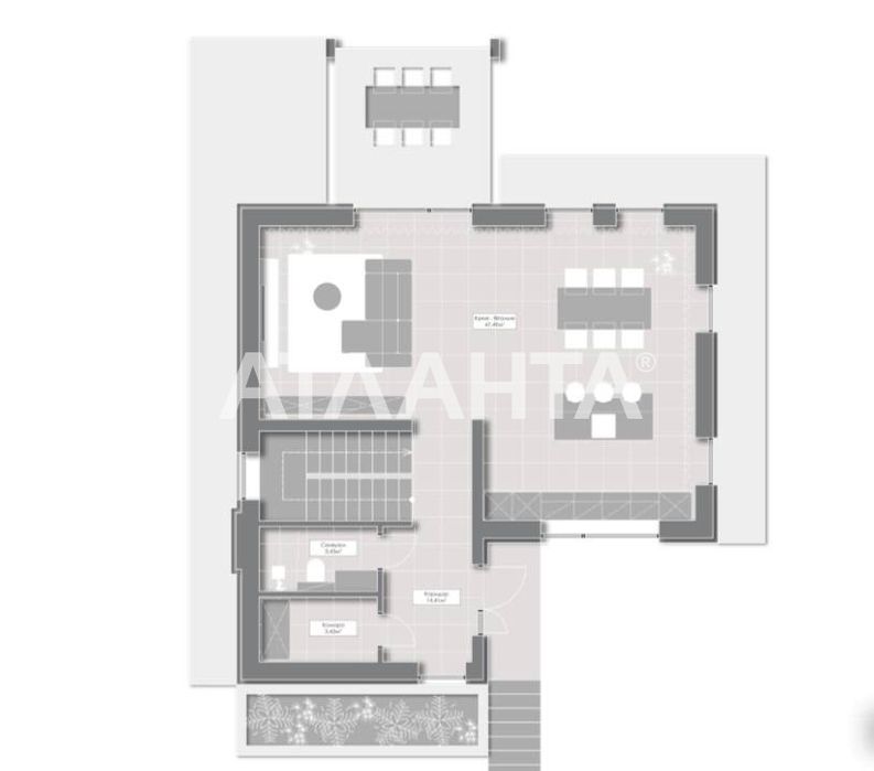 Hi-Tech будинок з панорамними краєвидами (р-н Роша-клуб)