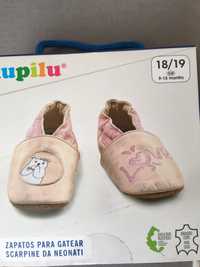 Sapatos em Pele para Bebé (novos com etiqueta)