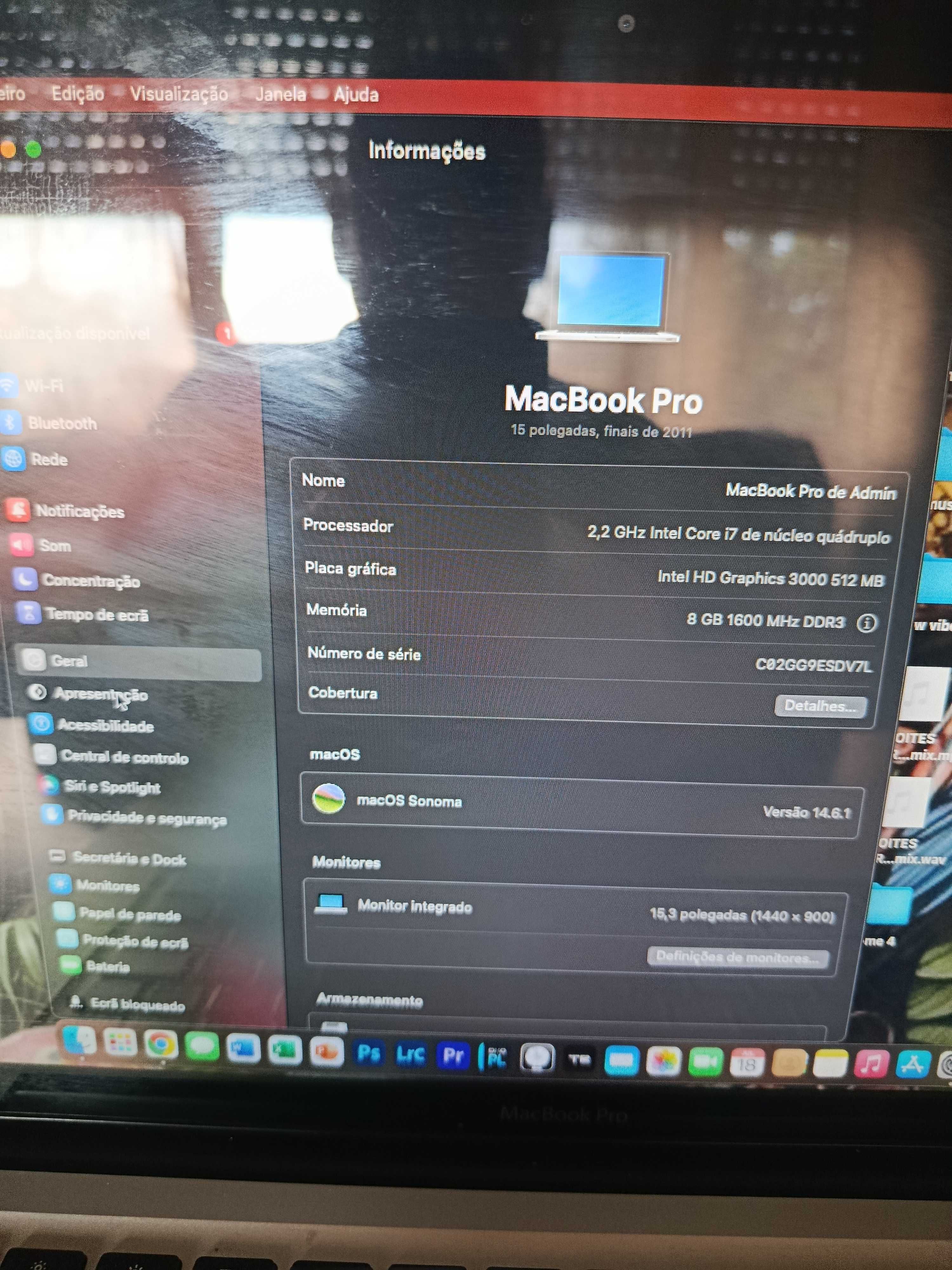 Macbook pro 15 pulgadas I7