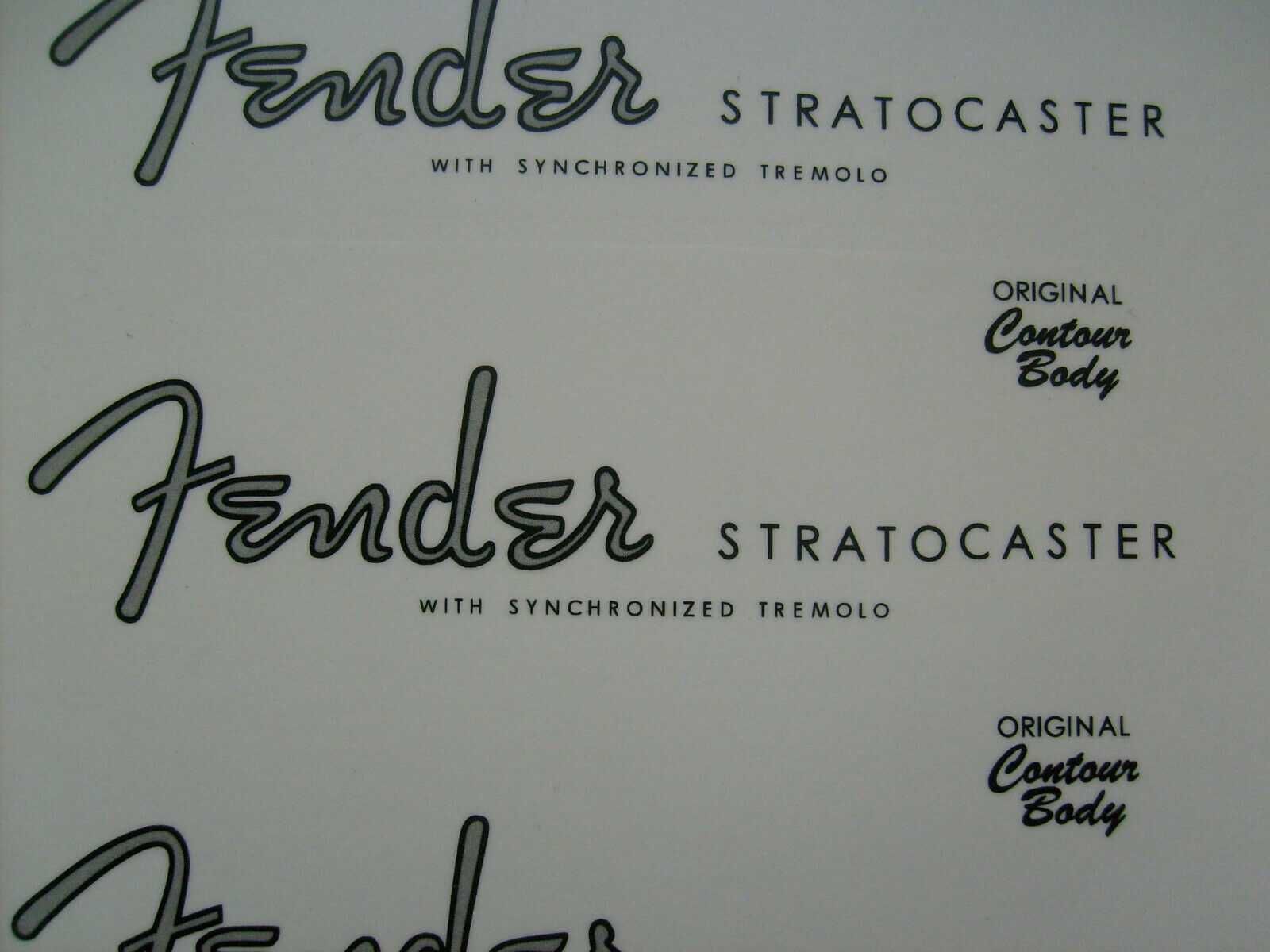 Gitara Fender Stratocaster Logo Naklejka