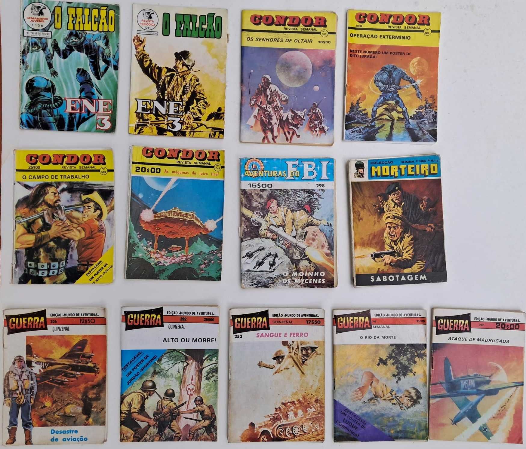 Banda Desenha Portuguesa Guerra Falcão Condor Mundo de Aventuras