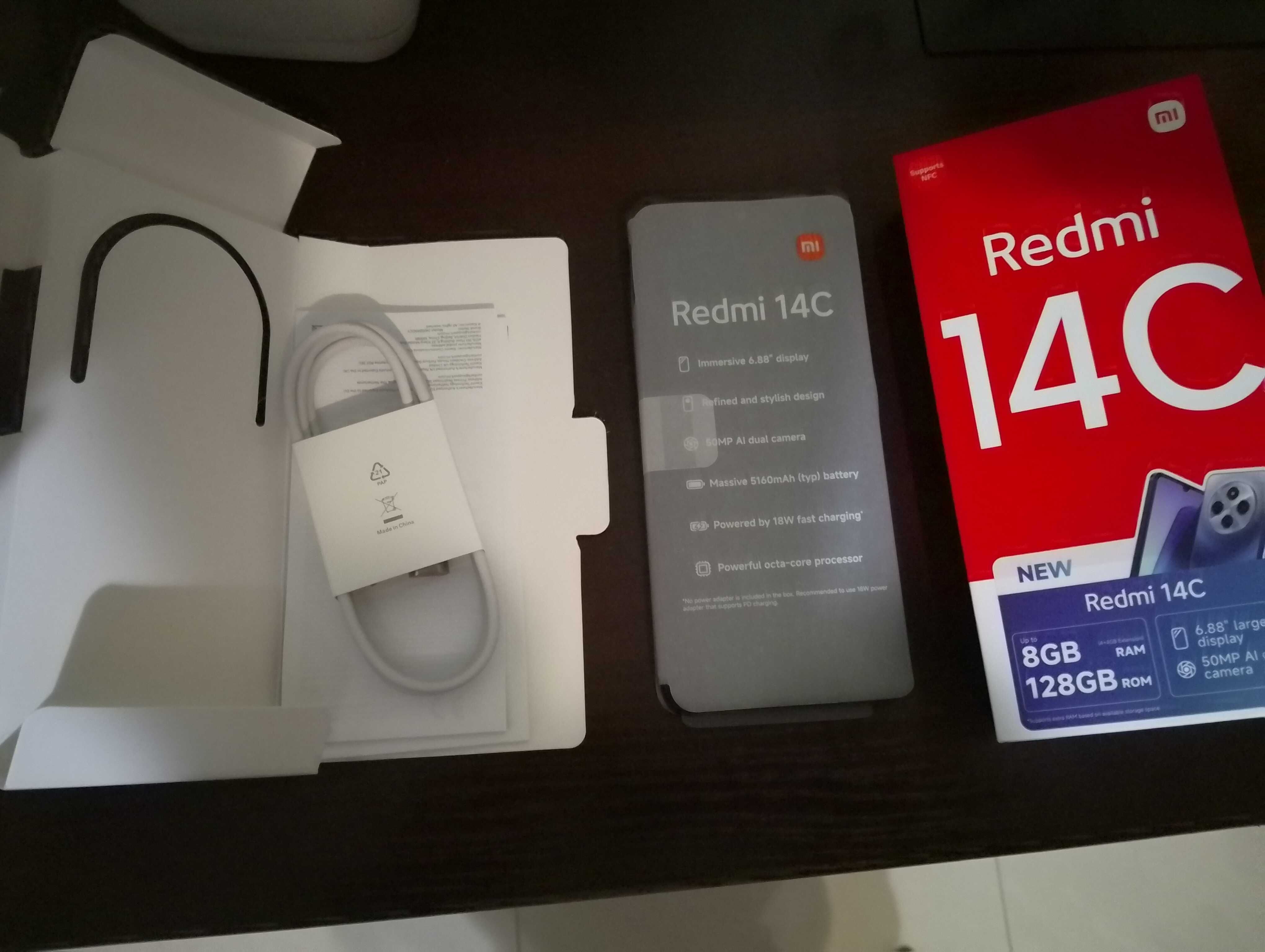 Smartfon Xiaomi Redmi 14C 128GB/4GB+4GB ext. 6,88" 50Mpix Czarny