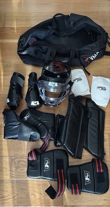 Conjunto Completo de Equipamento de Taekwondo ATA - criança