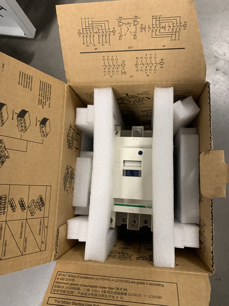 Stycznik mocy 115A 3P 230V LC1D115P7 Schneider