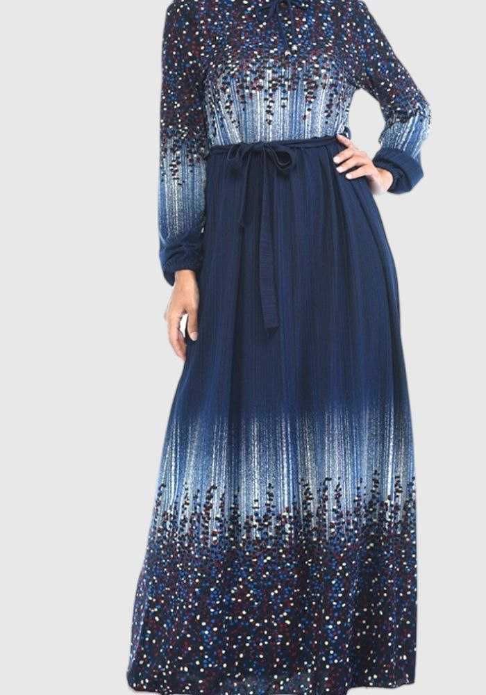 Шикарное длинное платье в пол с рукавом Ecesun, р. L/XL