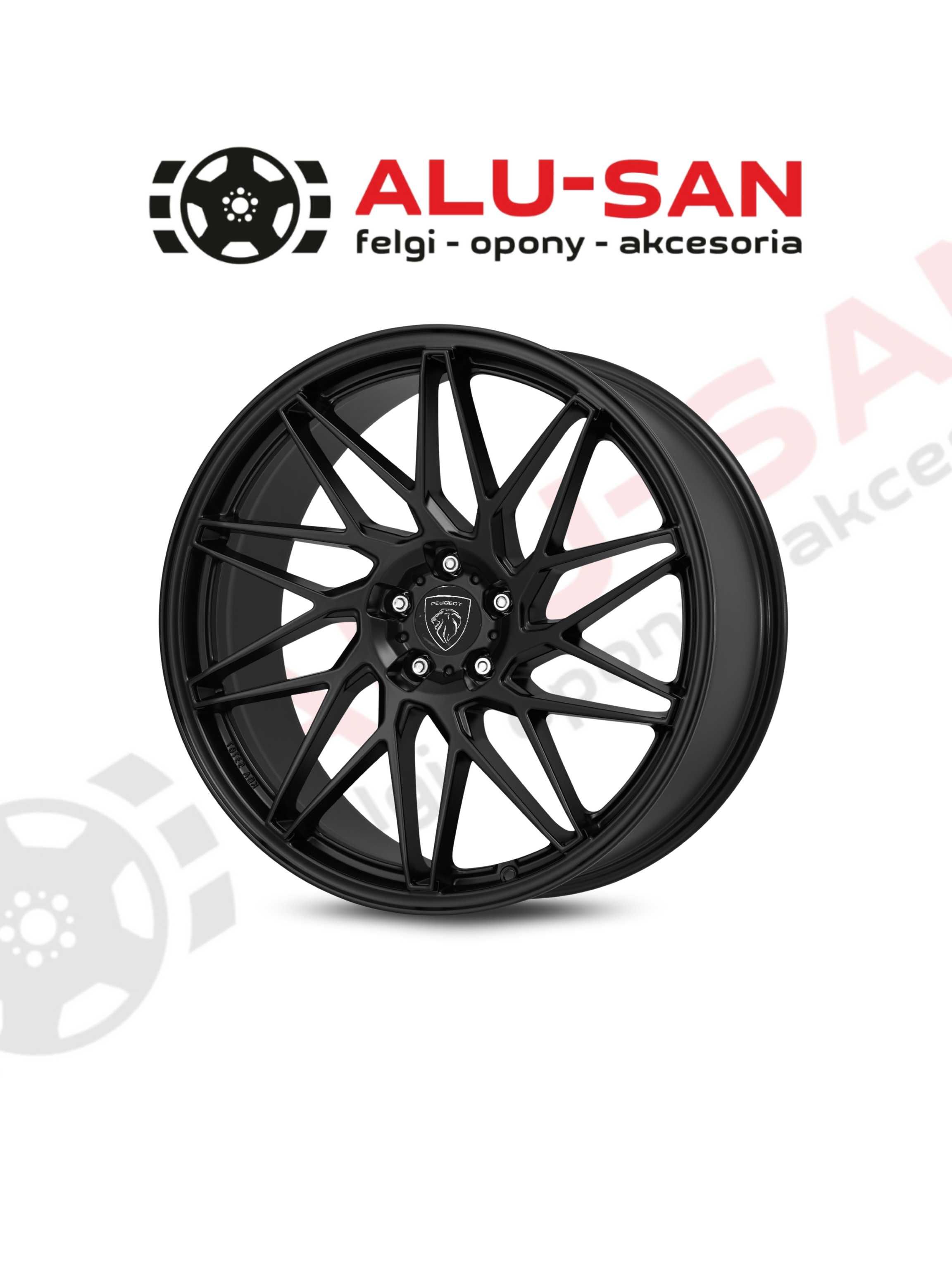NOWE ALUFELGI 18" PEUGEOT 308 407 Partner Rifter 508 5x108 Czarny Mat