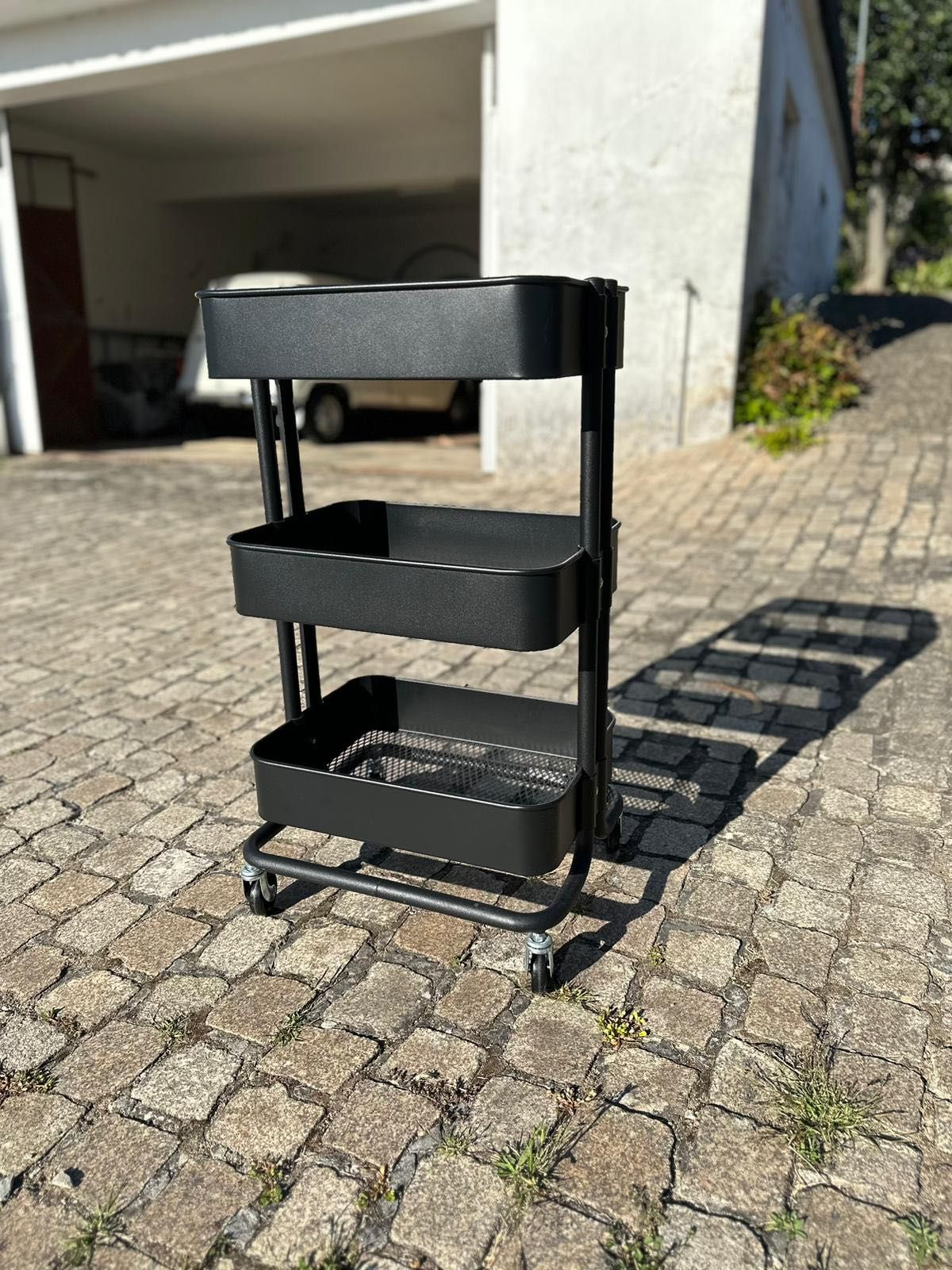 Carrinho de cozinha IKEA "RASKOG" em preto