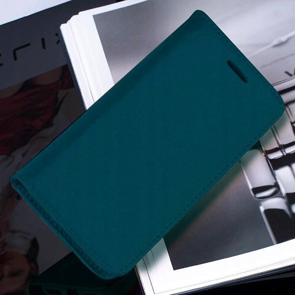 Etui Z Klapką Magnetic Samsung A13 5G / A04S Ciemnozielone