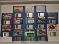 Amiga commodore 500 600  zestaw dyskietki 3,5 gry programy 1000