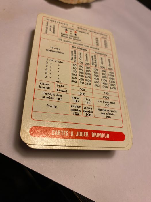 Baralho de cartas vintage
