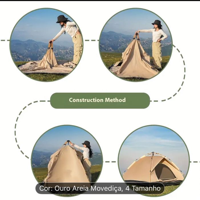 Tenda montagem automática 04 pessoas