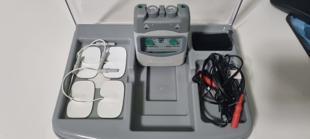 Eletroestimulador desportivo – pilhas e elétrodos novos