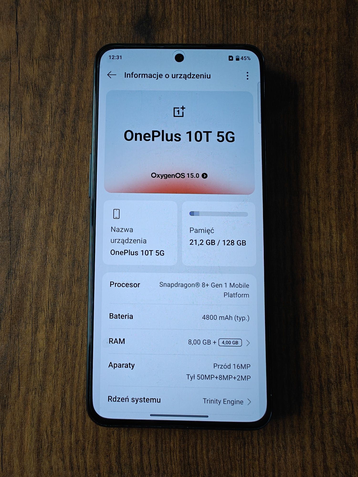 OnePlus 10T czarny