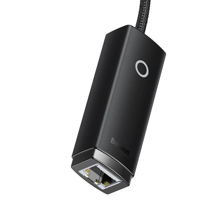 Adapter Sieciowy Baseus Lite Series Usb Do Rj45, 100Mbps (Czarny)