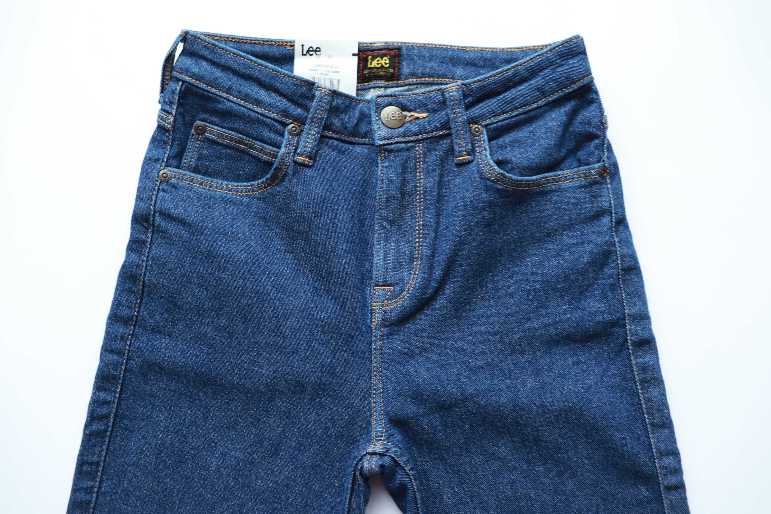 LEE SCARLETT HIGH W27 L33 damskie spodnie jeansy nowe skinny