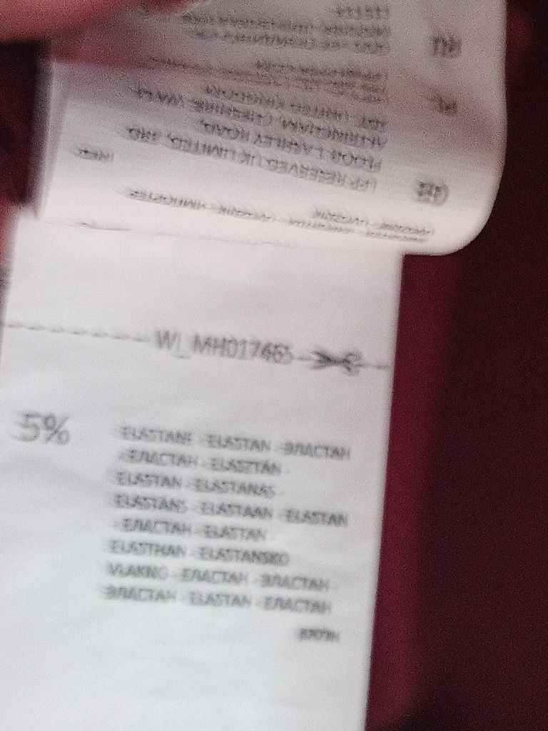 Ołówkowa spódnica Mohito r42 bordowa