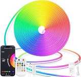Elastyczna taśma LED Neon RGB 5m, IP65, Bluetooth i Pilot, 12V