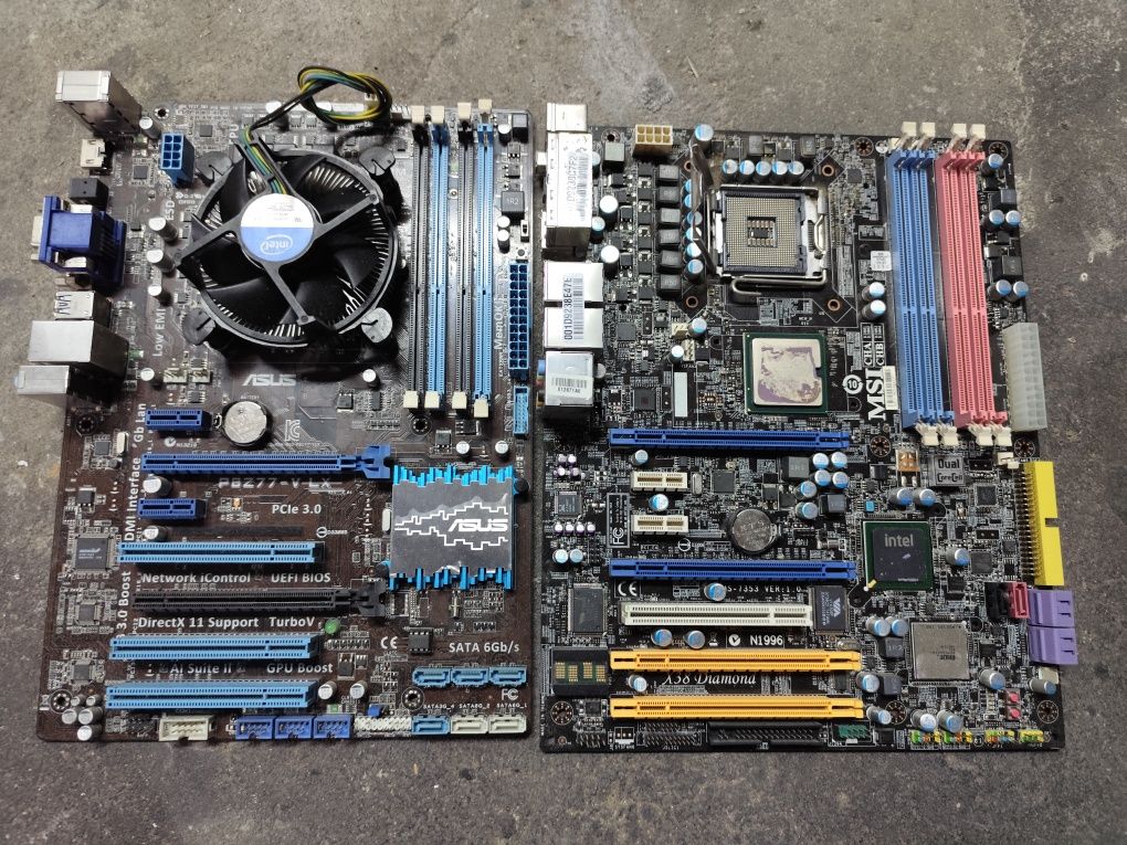 Placas ASUS e Intel