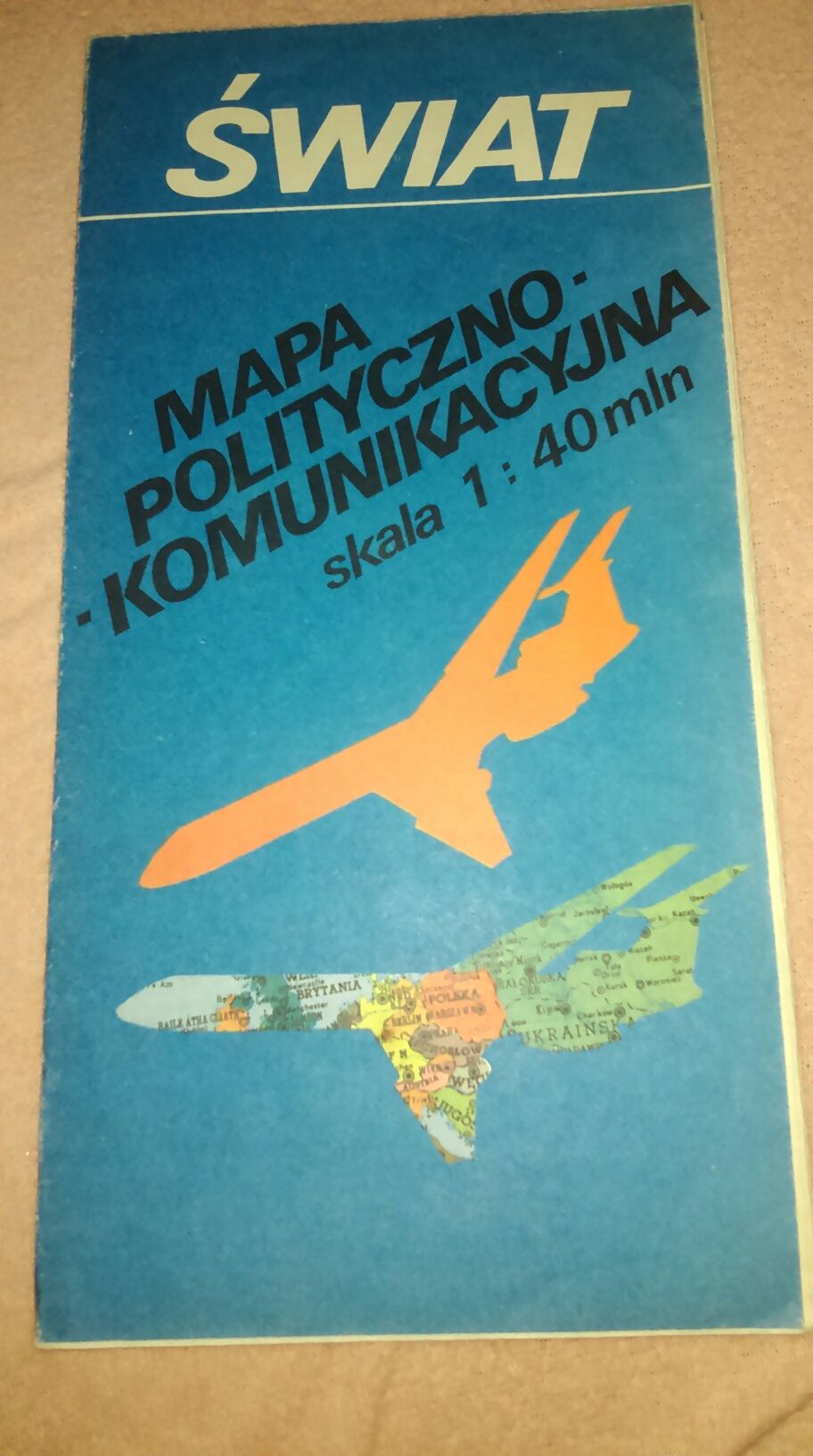 Mapa polityczno komunikacyjna 1985