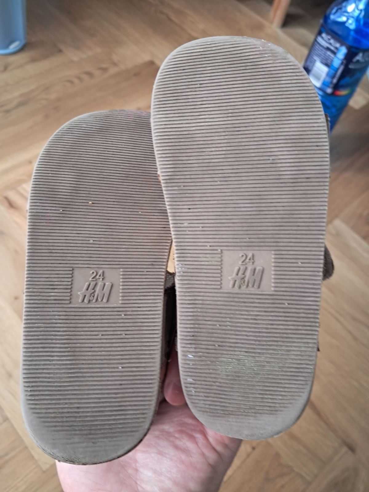 Sandałki dla dziewczynki rozmiar 24 H&M. Ubranka rozmiar 98 na prezent