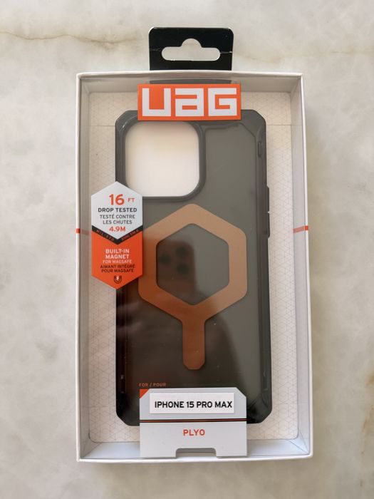 Capa UAG Plyo Preta/Bronze - iPhone 15 Pro Max