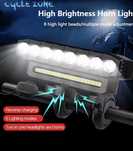 Lampka rowerowa MOCNA 8led z powerbankiem