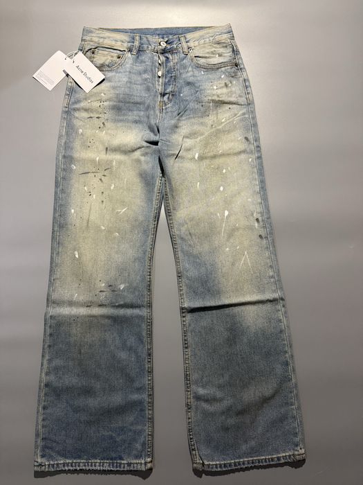 Джинсы flared jeans Acne Studios акне студио широкие клеш opium