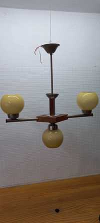 Żyrandol loft vintage prl Sp-nia pracy elektrometal lata 60