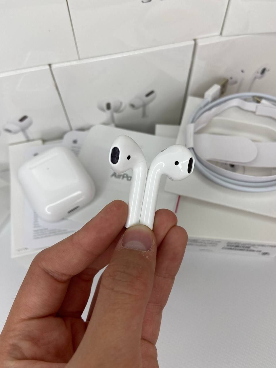 Стильна класика] Навушники AirPods 2] Earphones AirPods 2