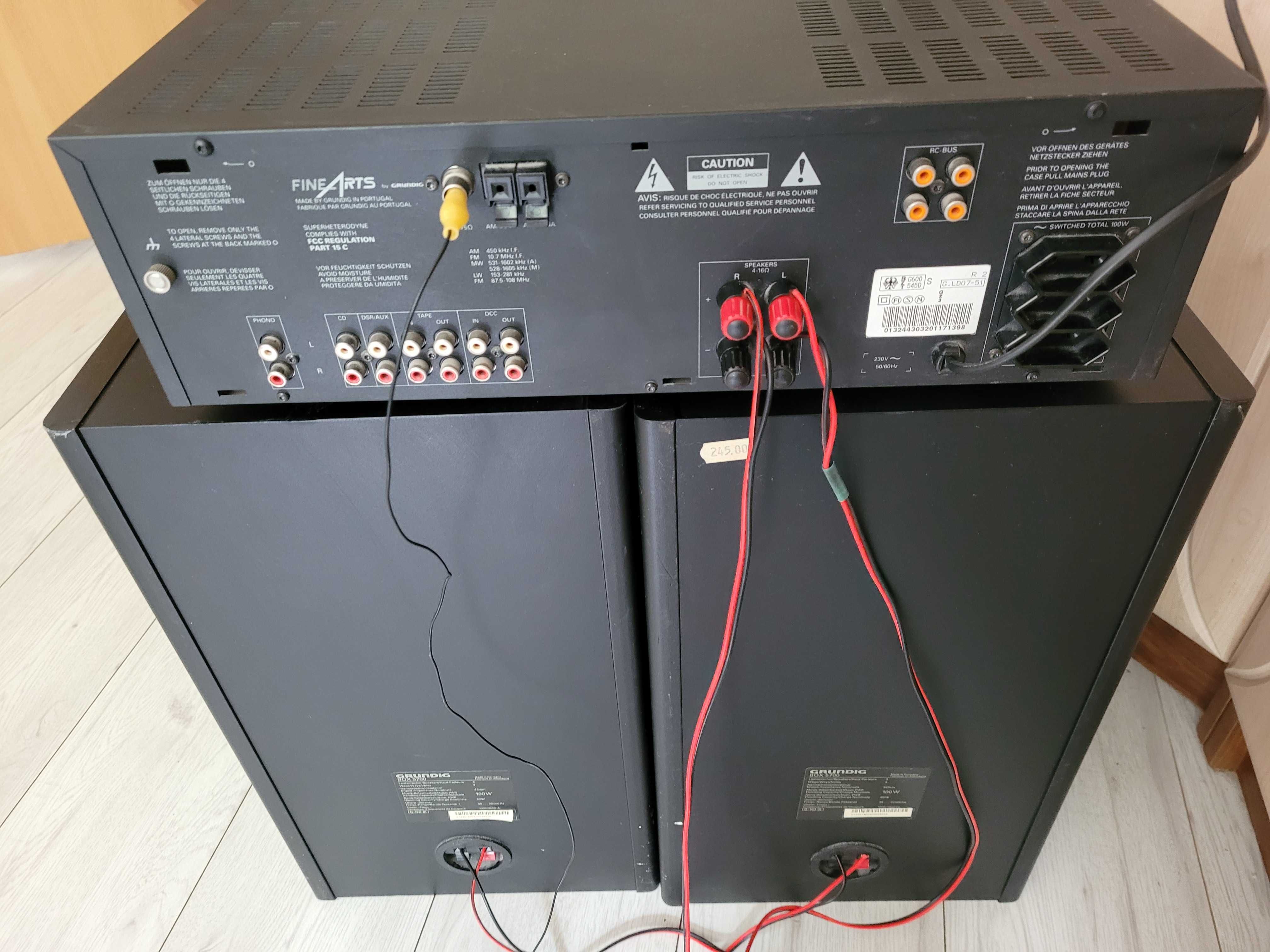 Amplituner Fine Arts  GRUNDIG plus kolumny