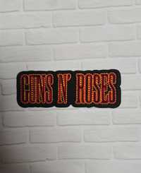 Naszywka, naprasowanka: Guns N’ Roses czerwone logo (rock, metal)