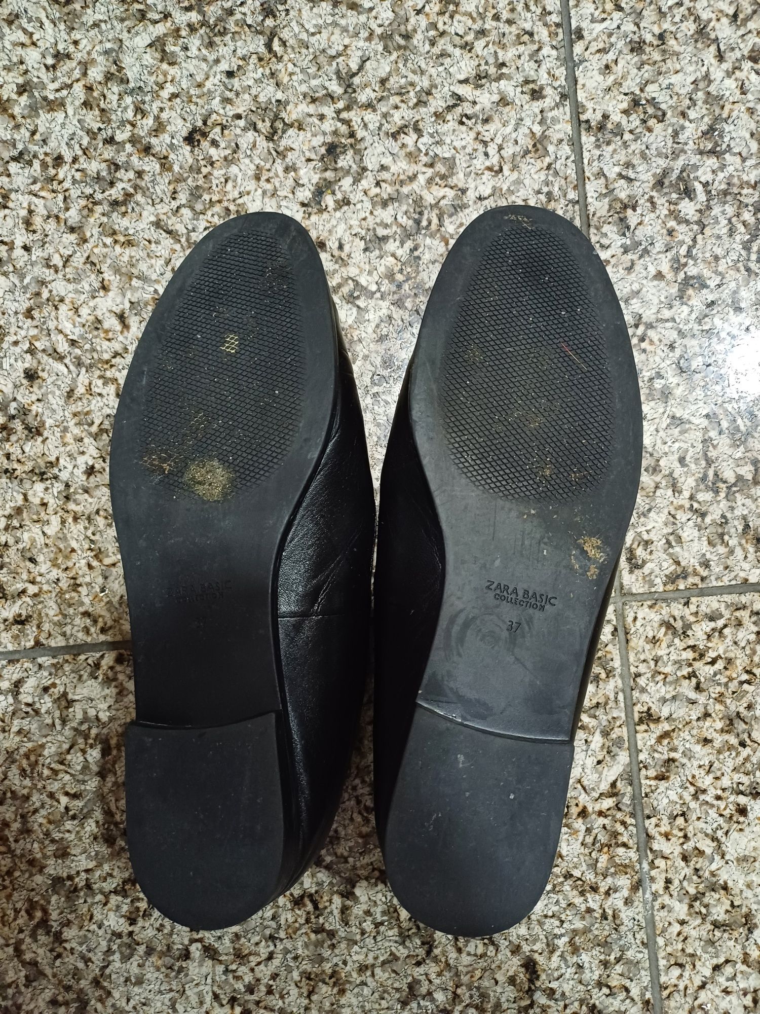 Mocassins pretos da zara