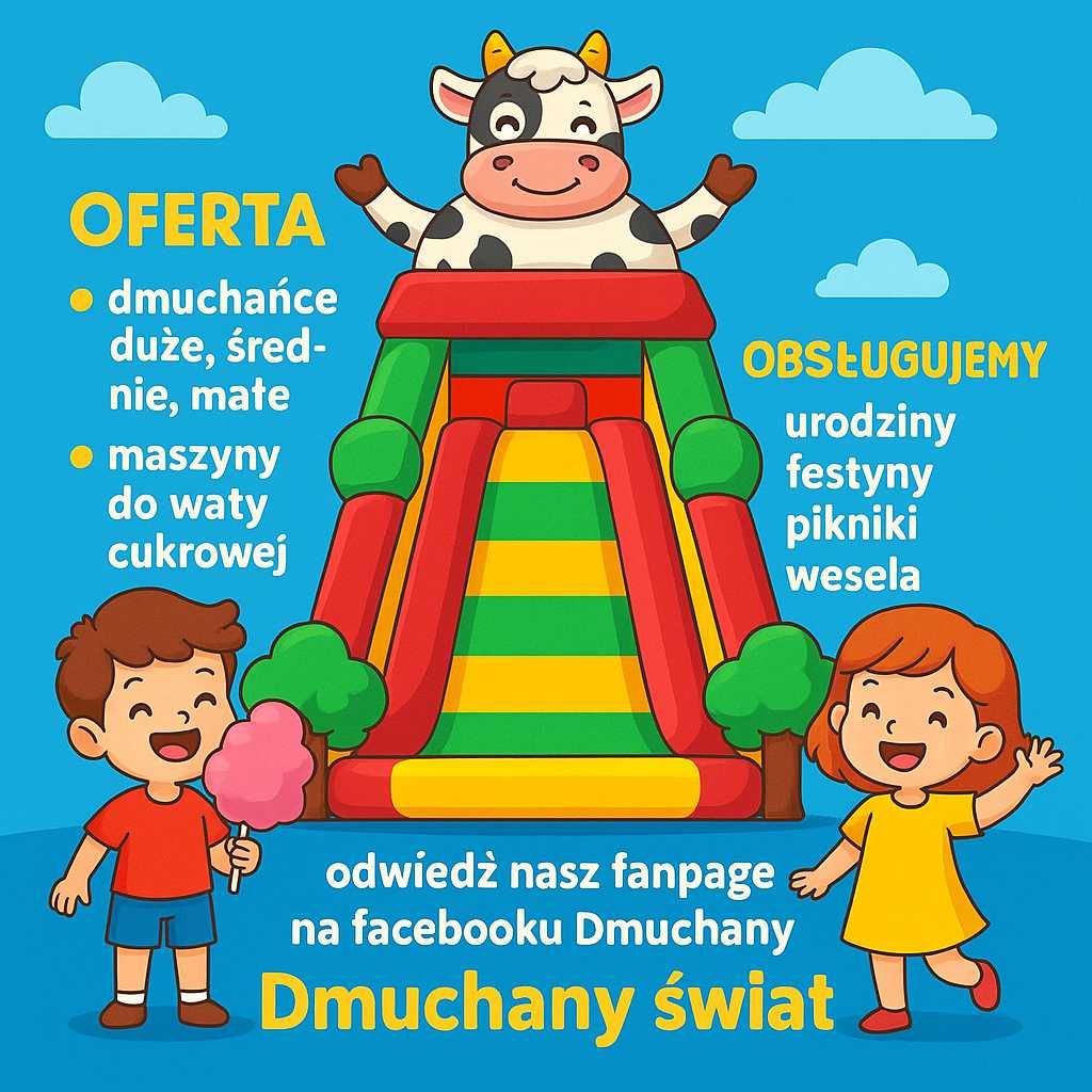 Wynajem Dmuchanej Zjeżdżalni, zamku dmuchanego