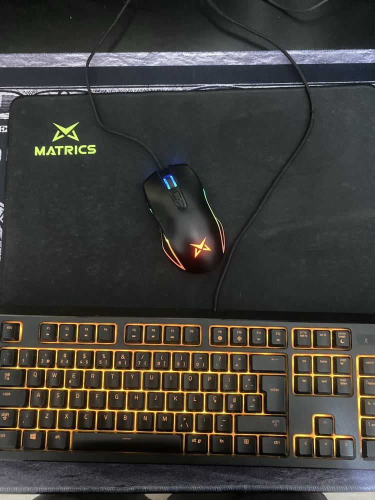 teclado rato e tapete